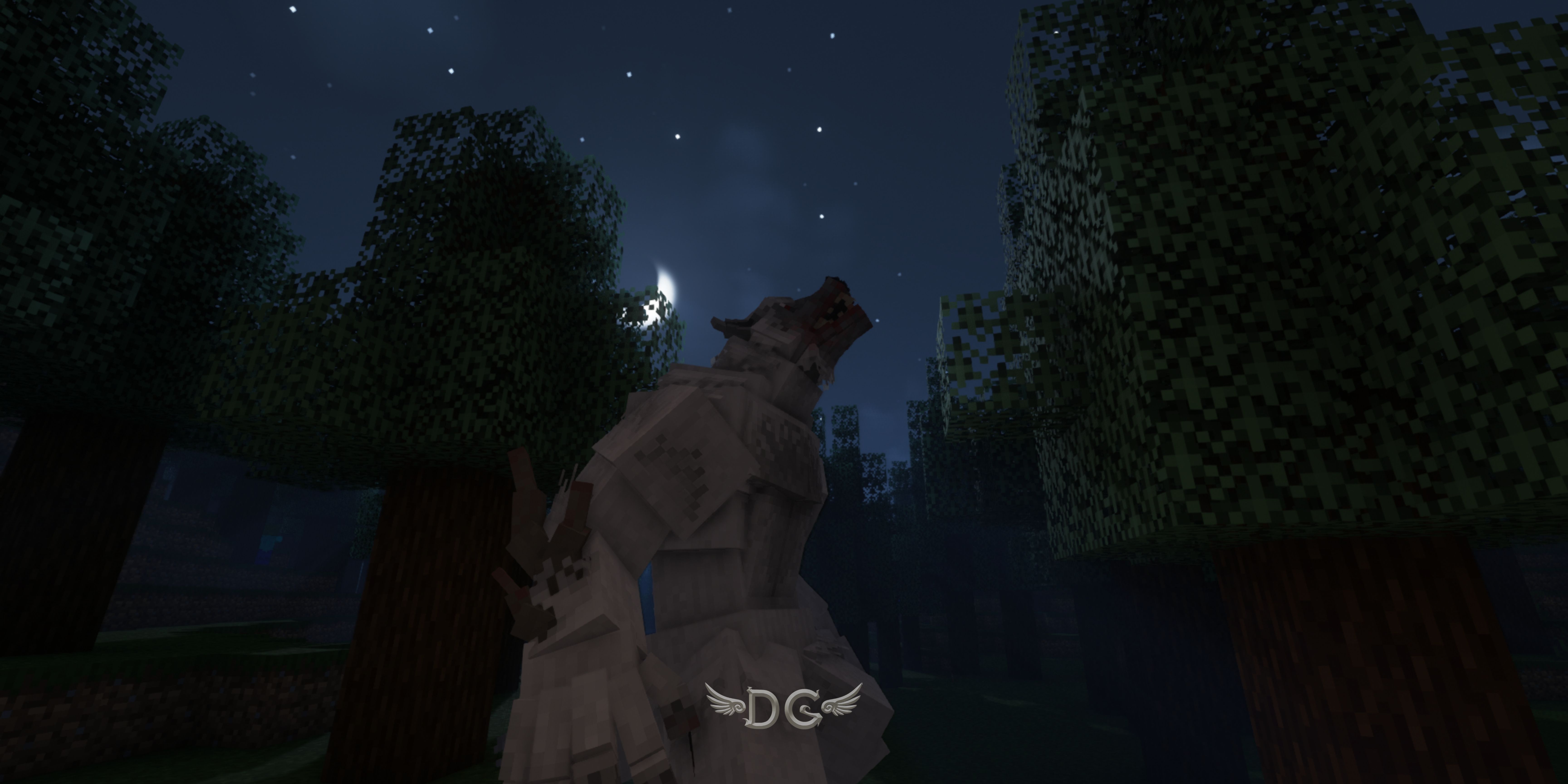 Dire Werewolf under the moon