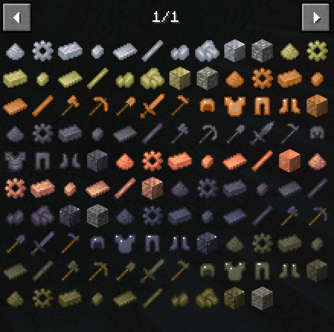 Blocks/Items Added by the mod