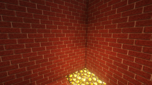 bricks and glowstone