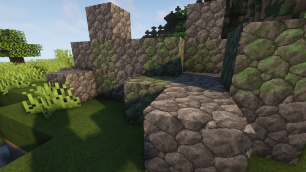 cobblestone and mossy cobblestone