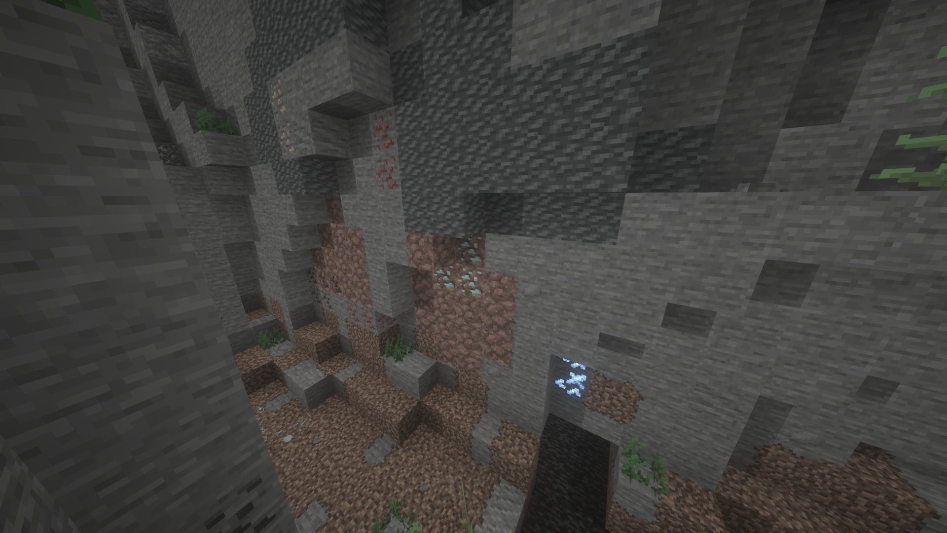 Just a sample of the many ores you can mine in the Overworld!