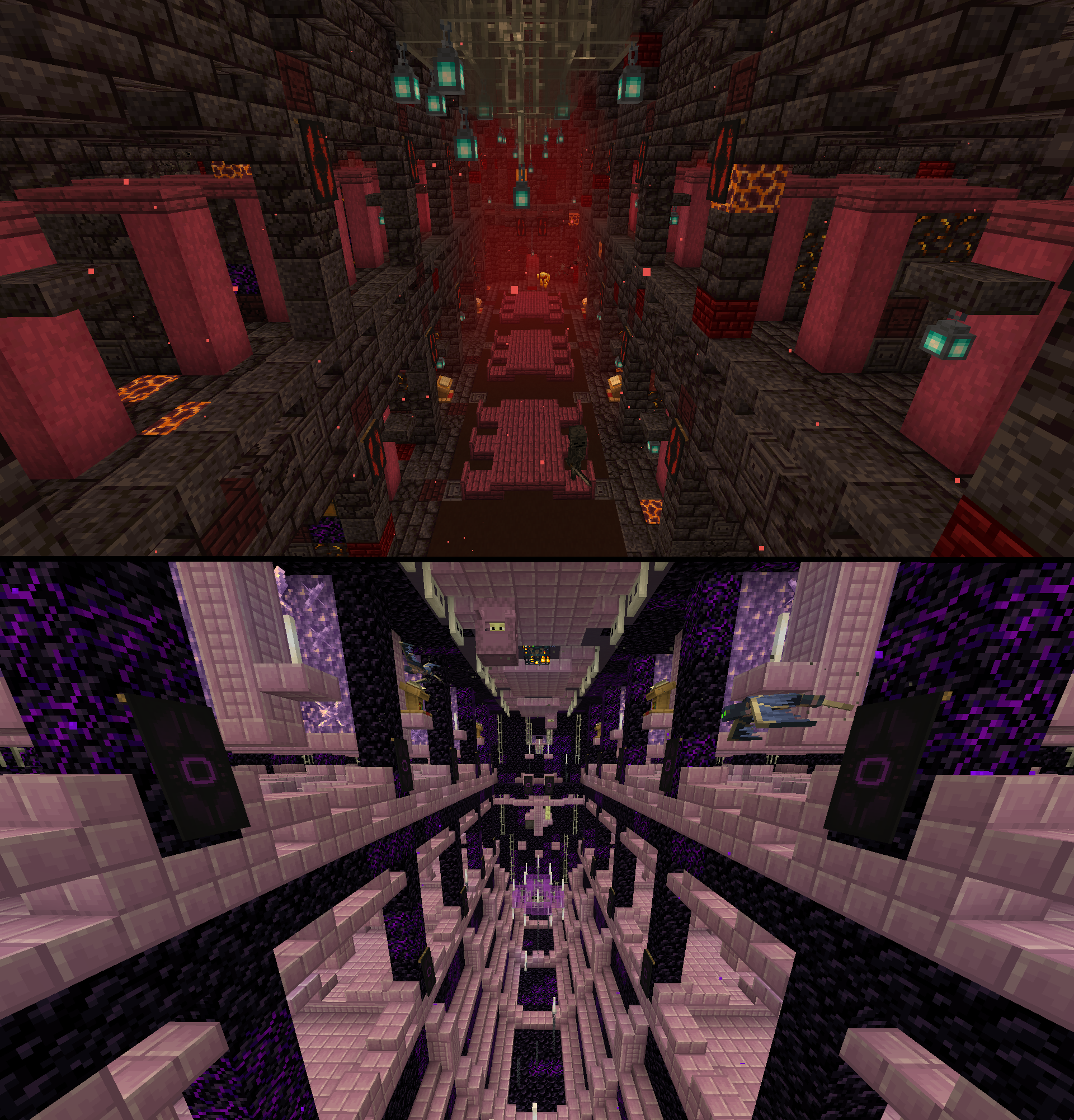 Nether and End Strongholds redesigned!