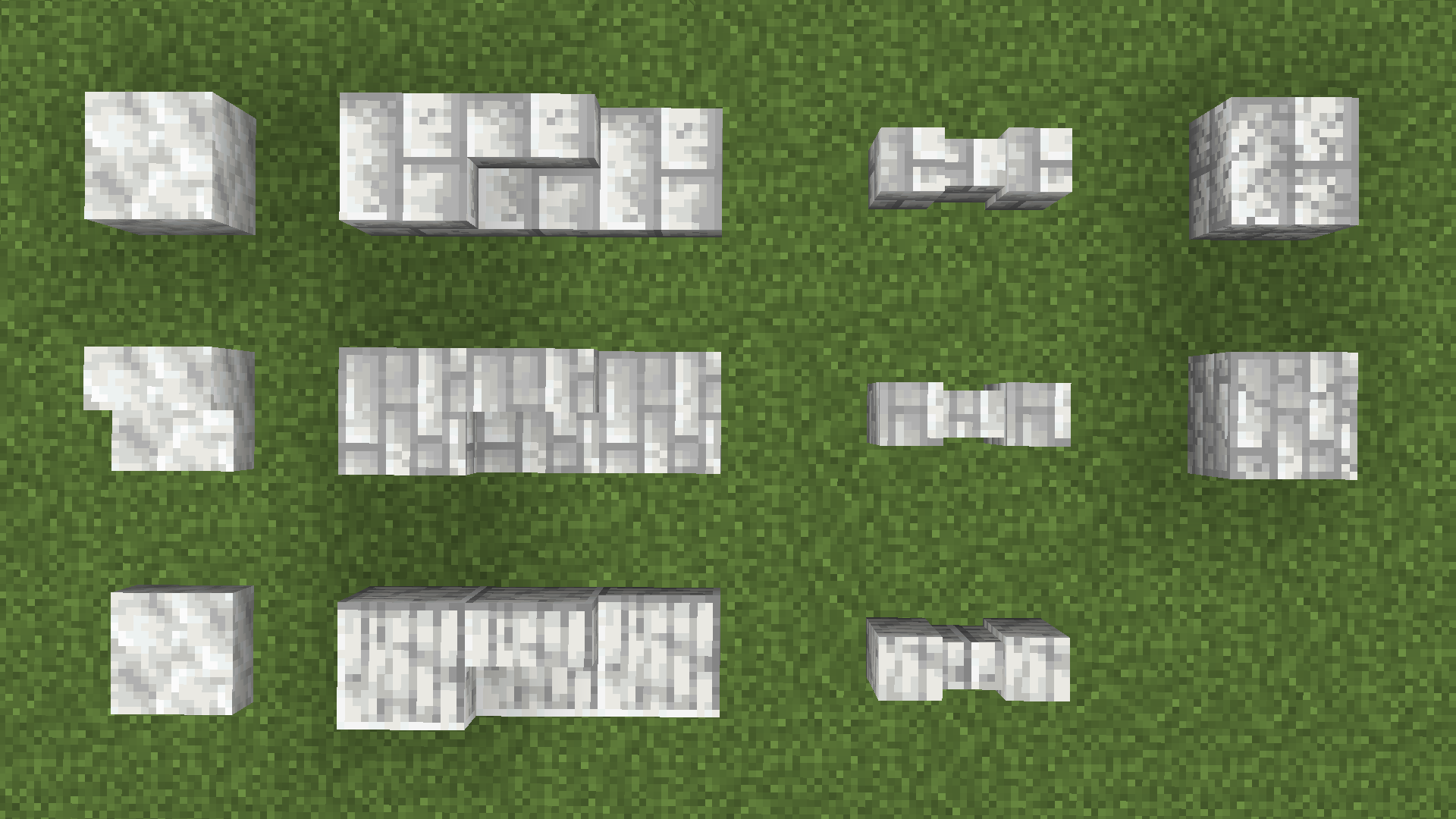 New fresh calcite blocks added in beta 1.0.1