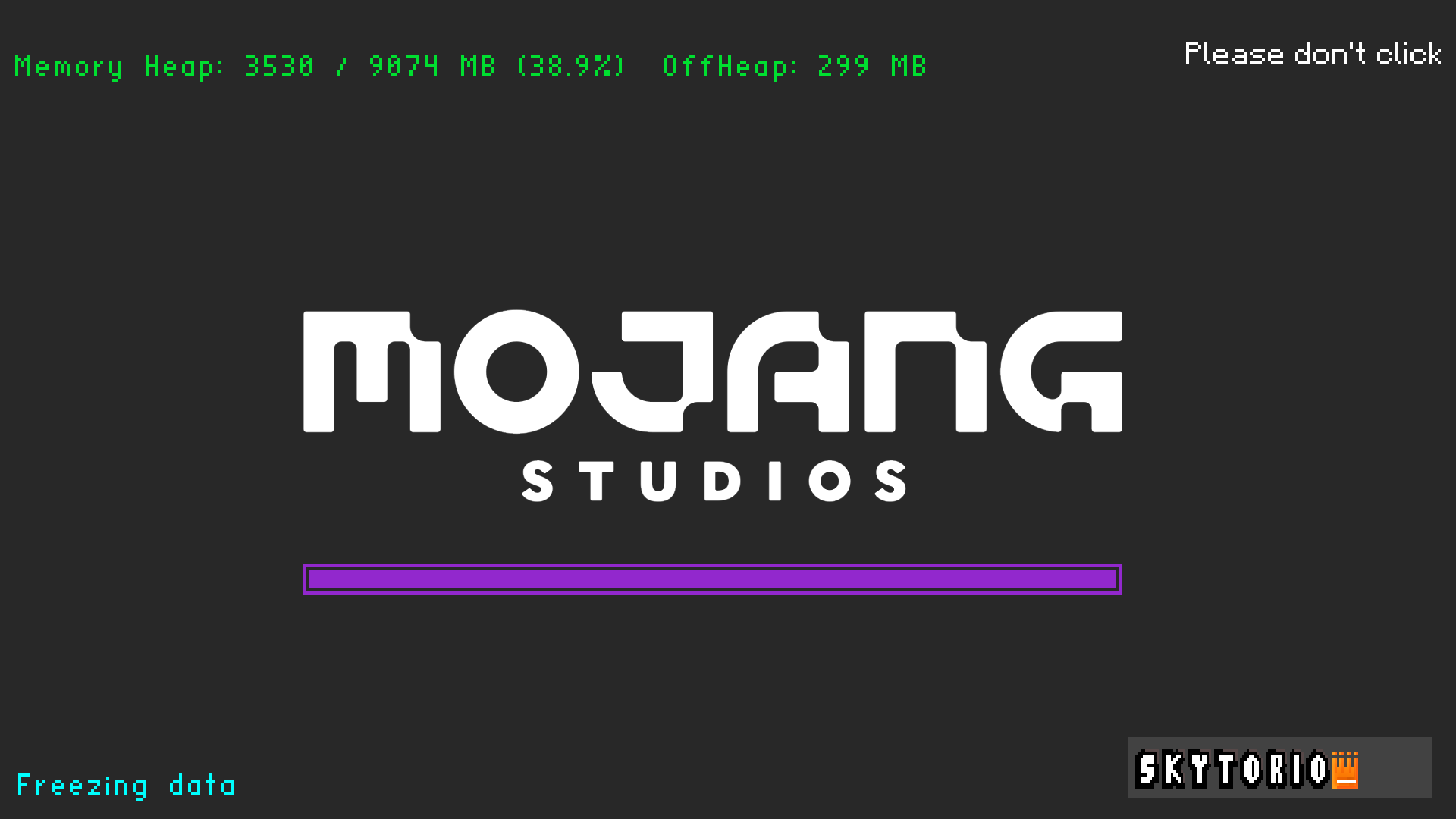 Modpack loading screen