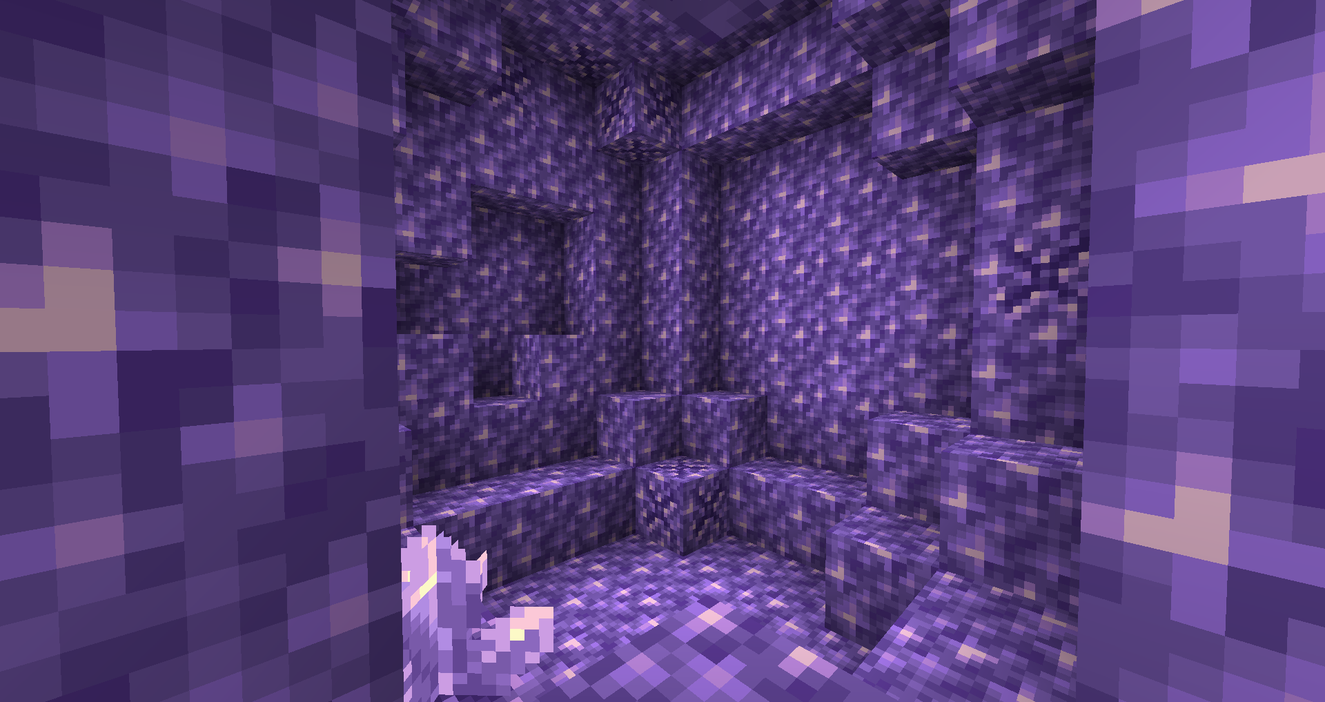 Here is an Amethyst Geode you can find!