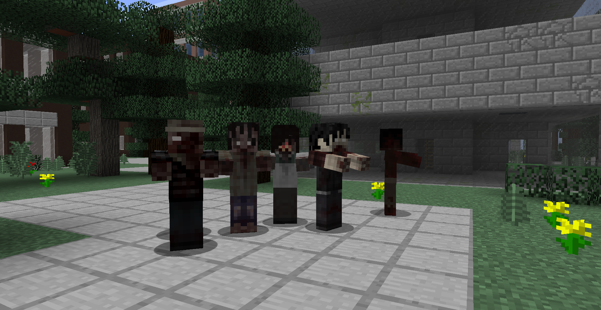 Zombies with Tissou's Zombie Pack