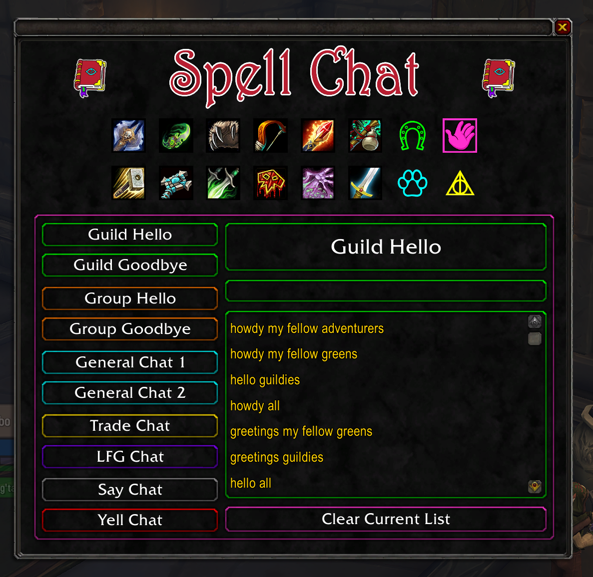 Spell Chat Guild