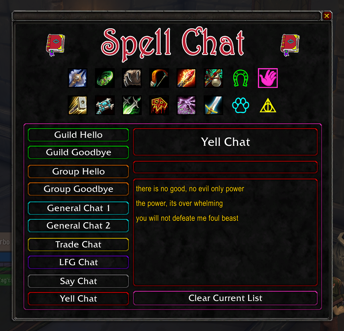 Spell Chat Yell