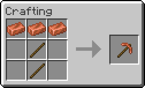 Copper Pickaxe Recipe