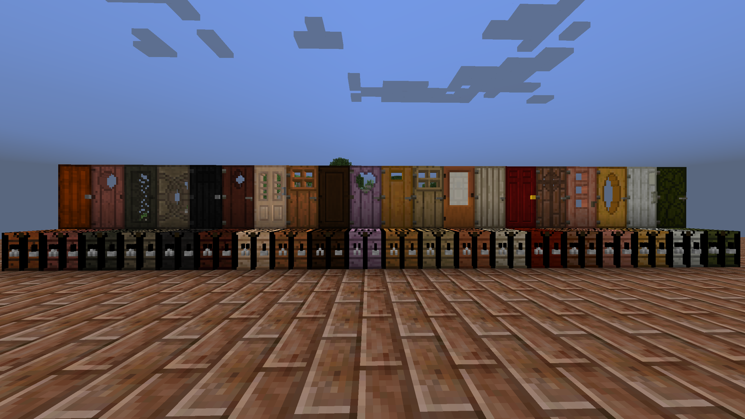 All the TFC doors and workbenches