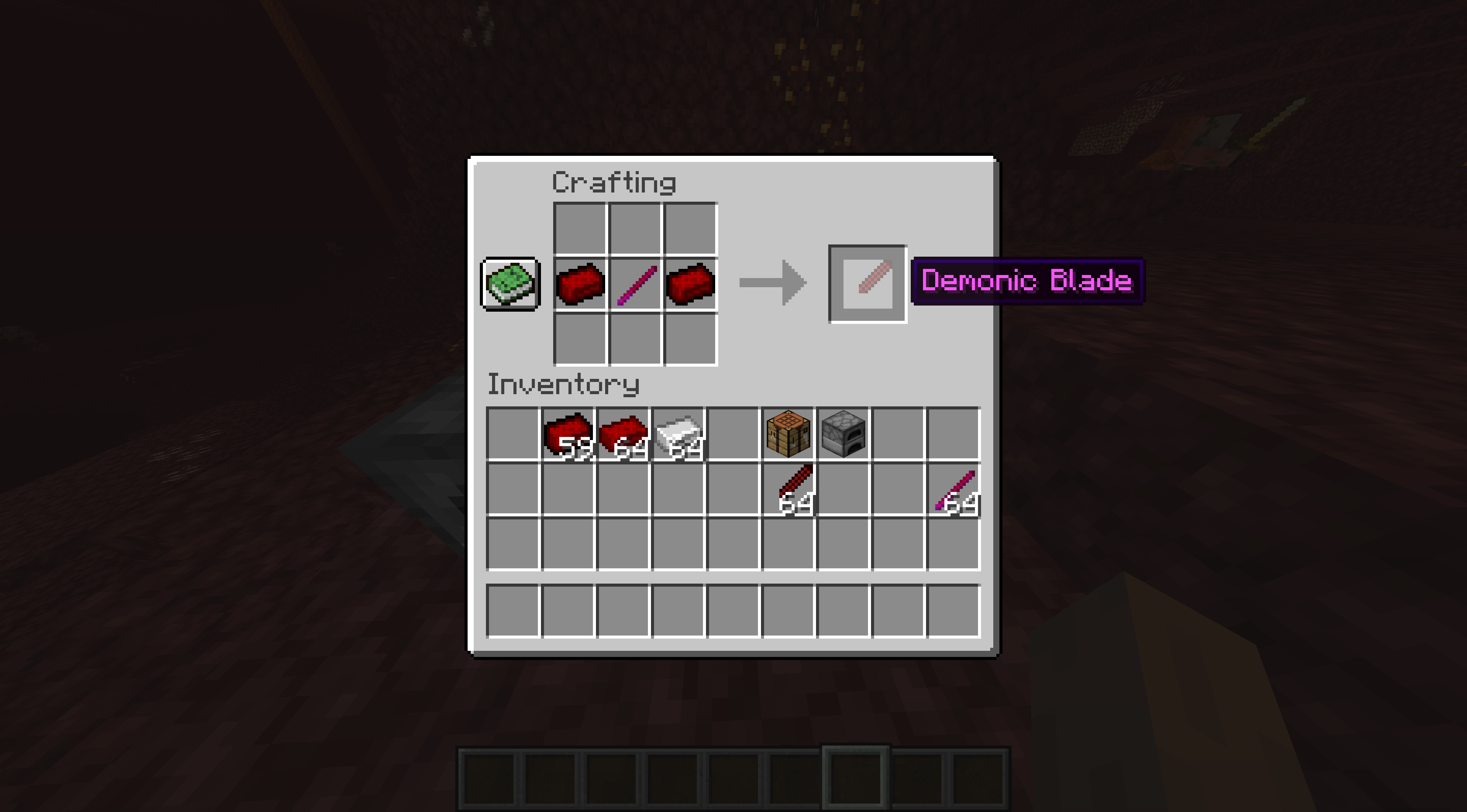 Crafting Demonic Blade