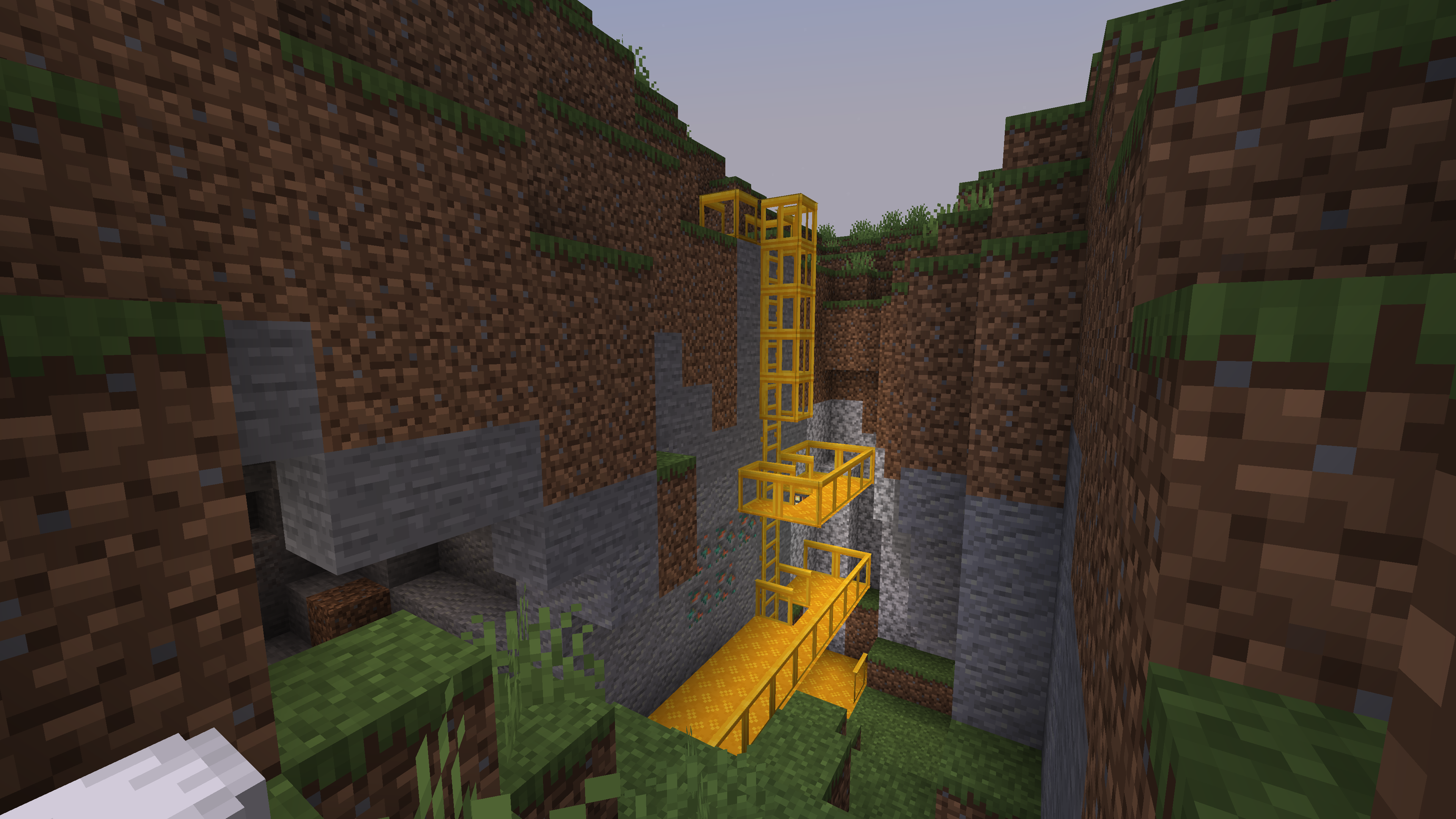 Catwalks on a cliff