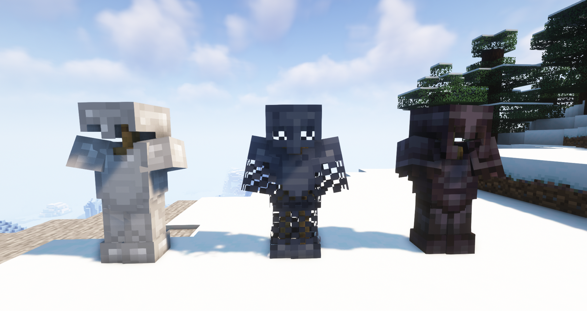 Comparison to Iron and Netherite Armor