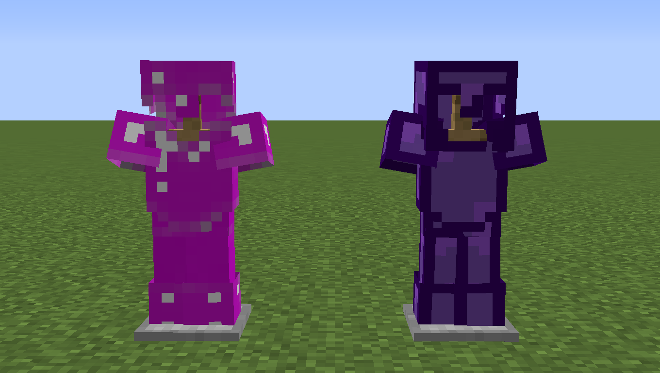 Amethyst & Ender Amethyst Armour on Armour Stands