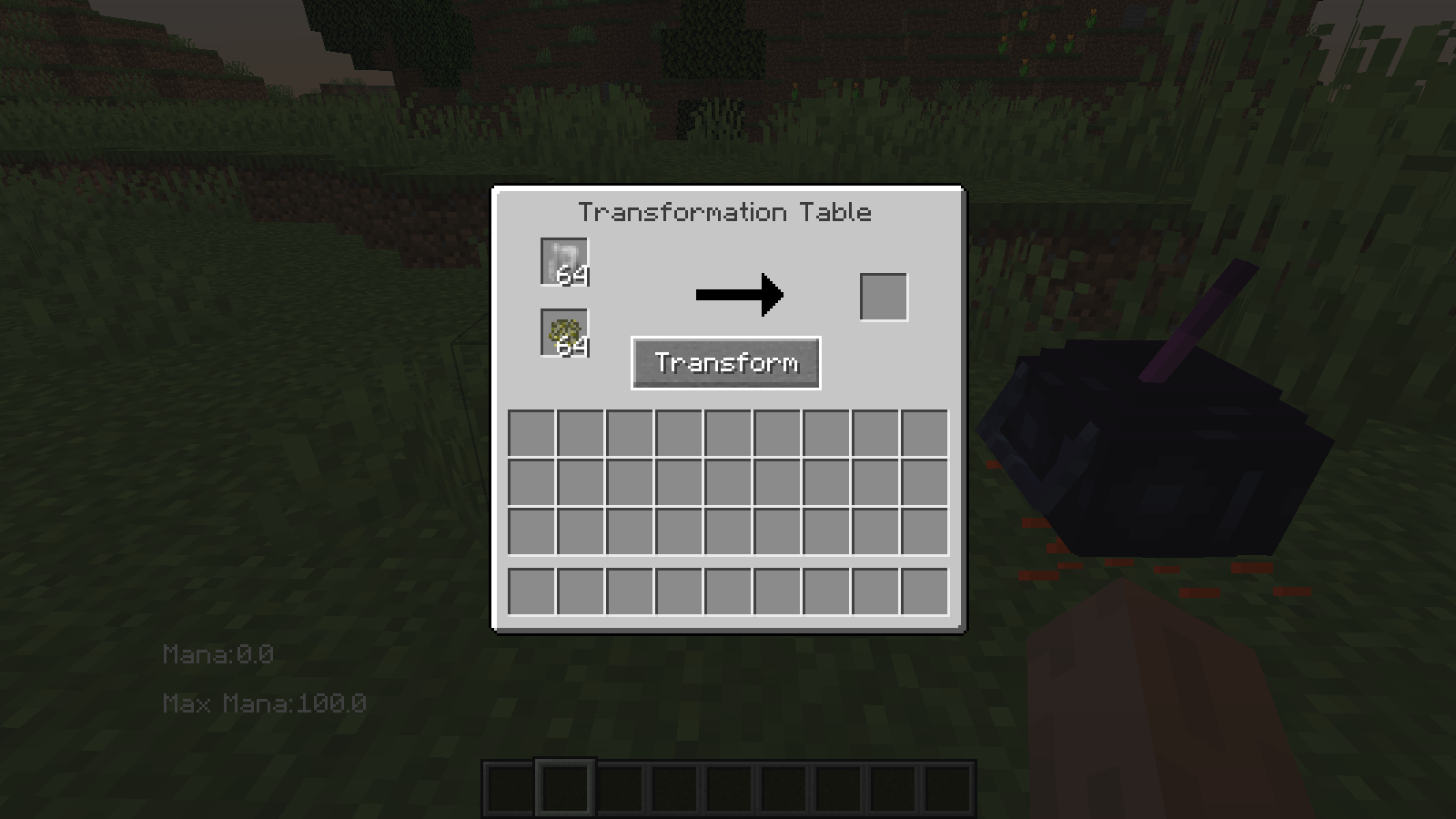 Transformation Table UI