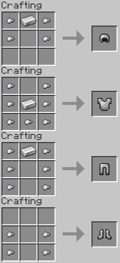 Chainmail Armor Recipes