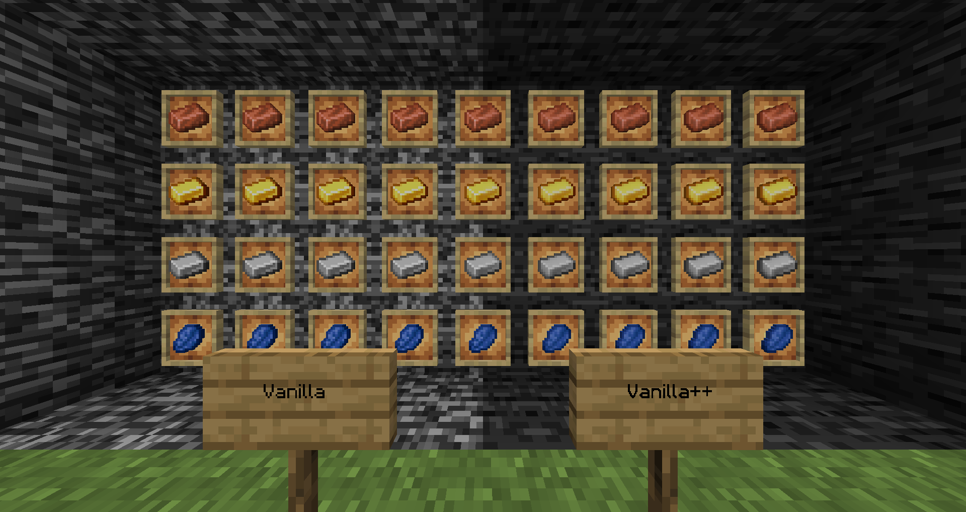 0.2.0 Lapis Lazuli, iron ingot, gold ingot, copper ingot.png