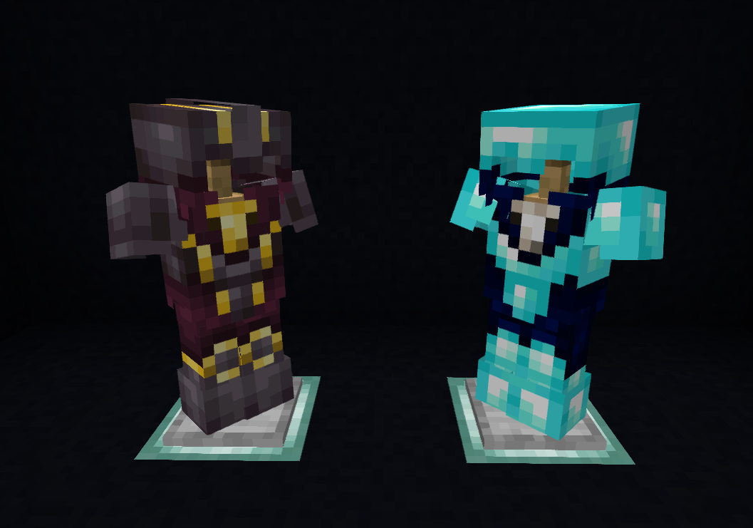 Netherite and Diamond armour