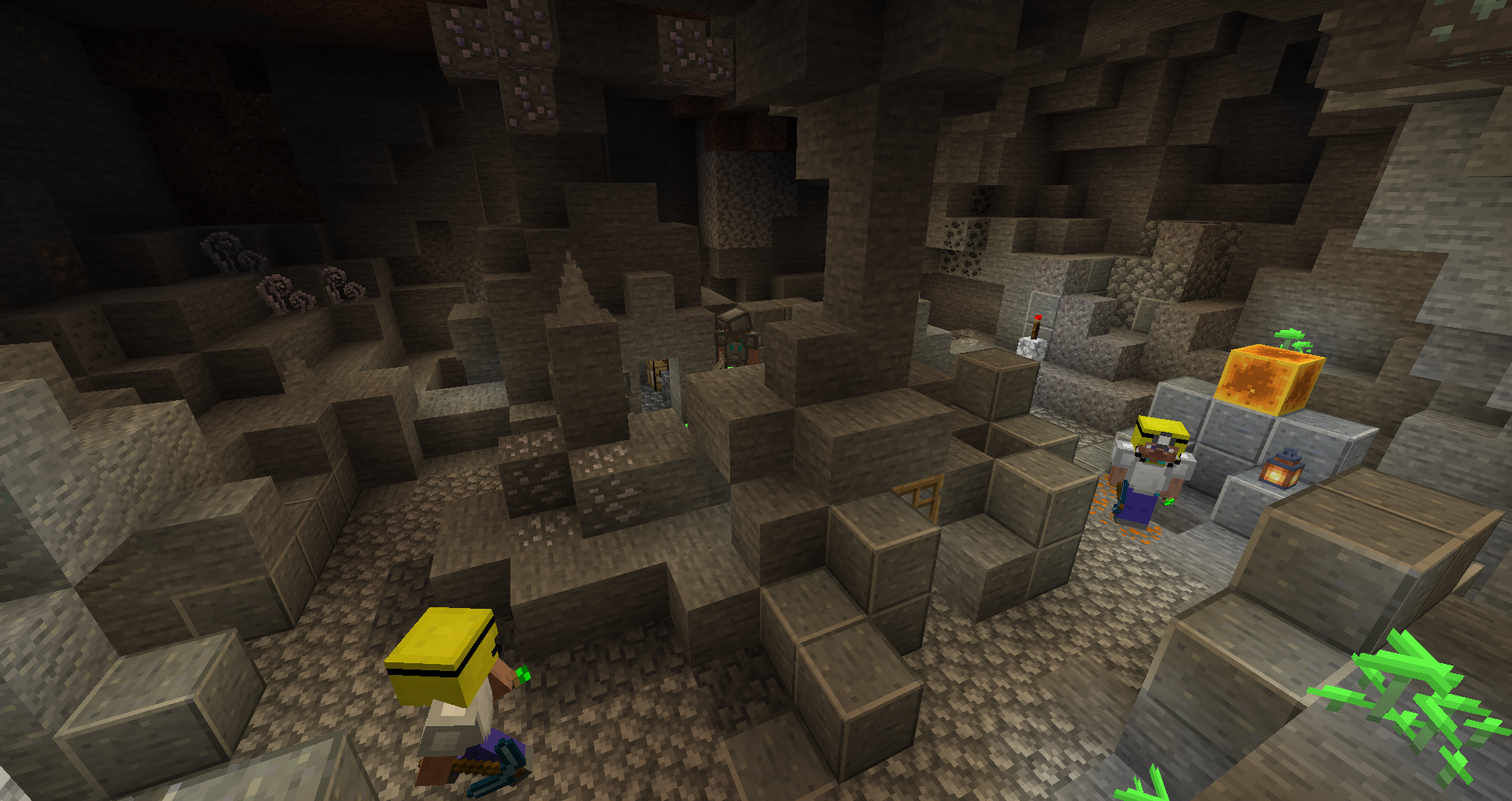 Explore and meet the miners Steve