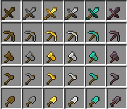 swords of MINECRAFT