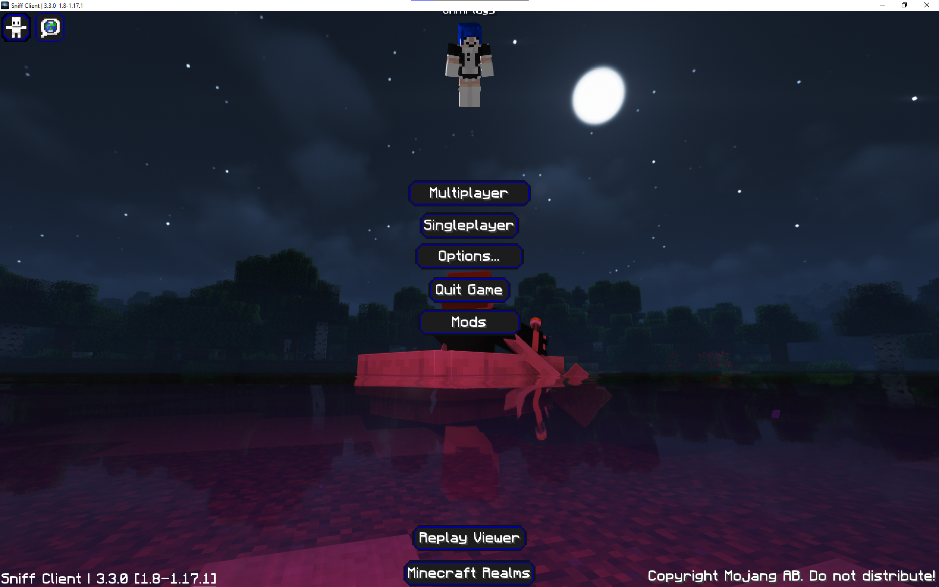 Note: The skin will change to you're skin