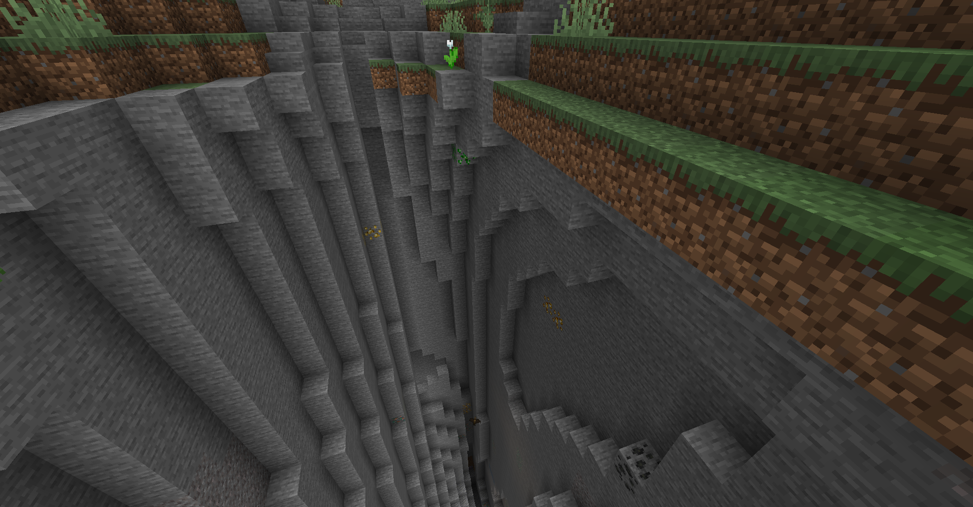 A chasm with some new ores