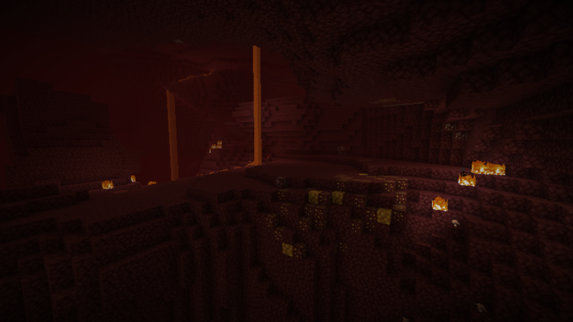 A vein of Nether Gold Ore