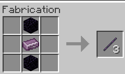 Obsidian Stick Craft