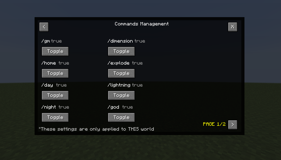 Helpful Commands Screenshots - Mods - Minecraft