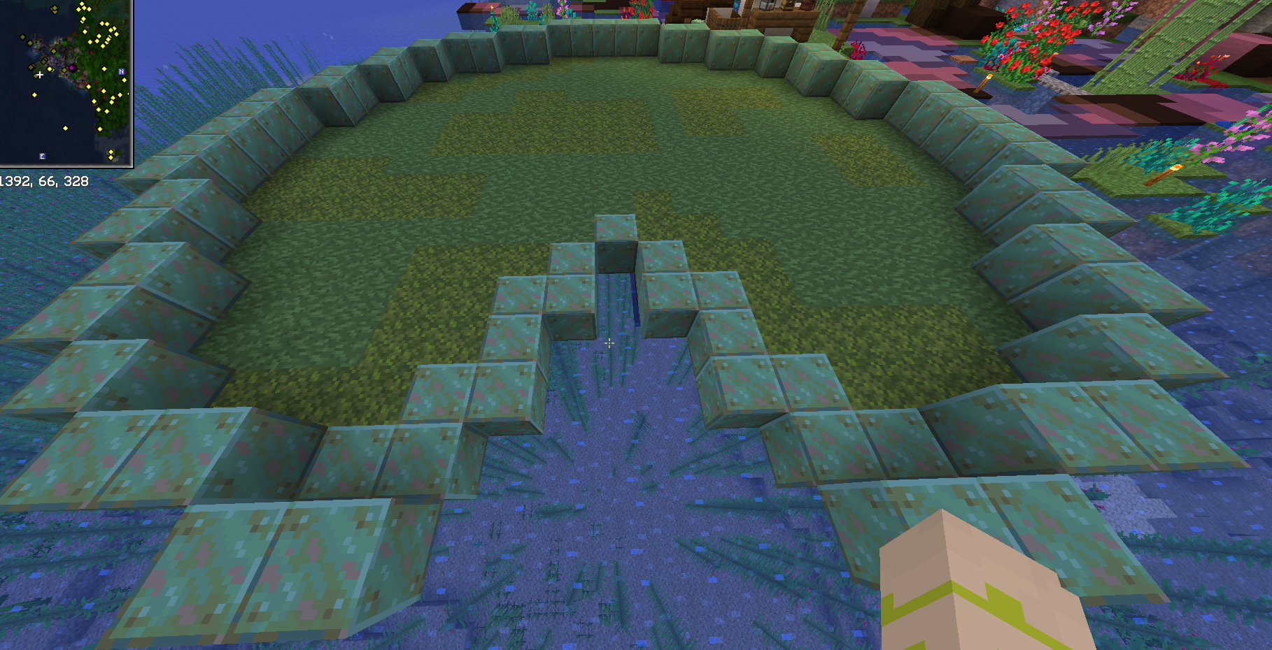 this was my atrtempt of building a lilypad for my armor