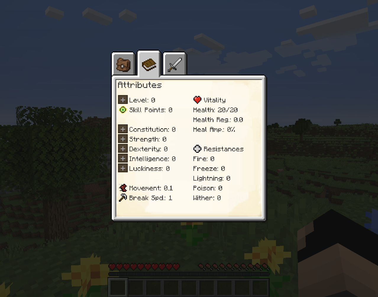 Attributes Page