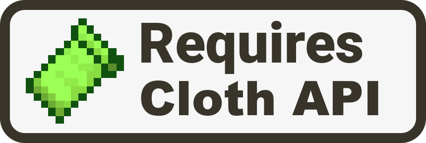 Cloth Config API Required