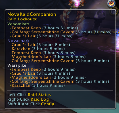 Alt raid lockouts.