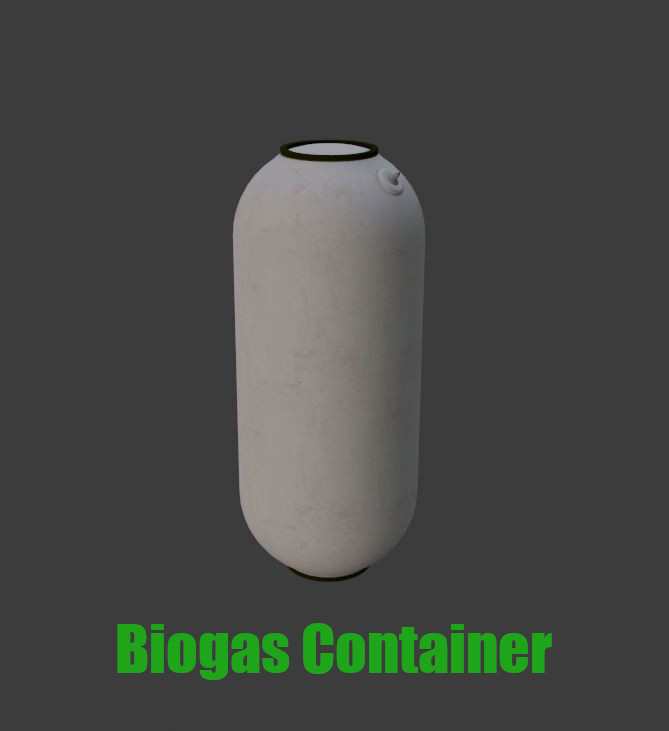 Biogas container