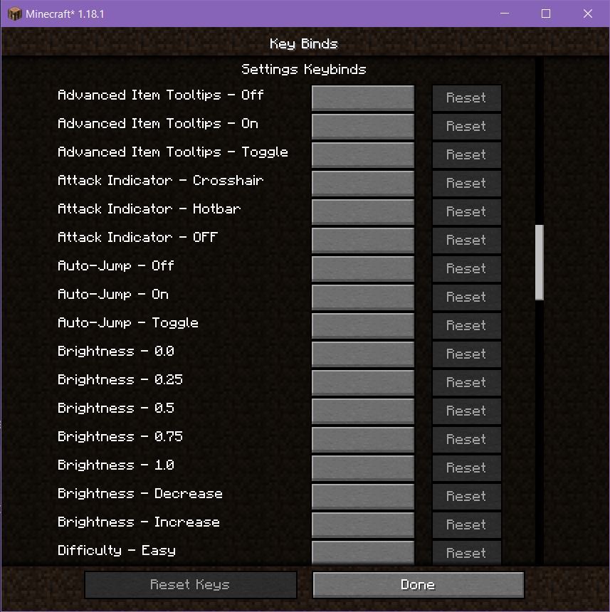 Settings Keybinds - Screenshots - Minecraft Mods - CurseForge