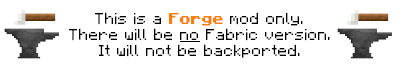 Forge only, No backports