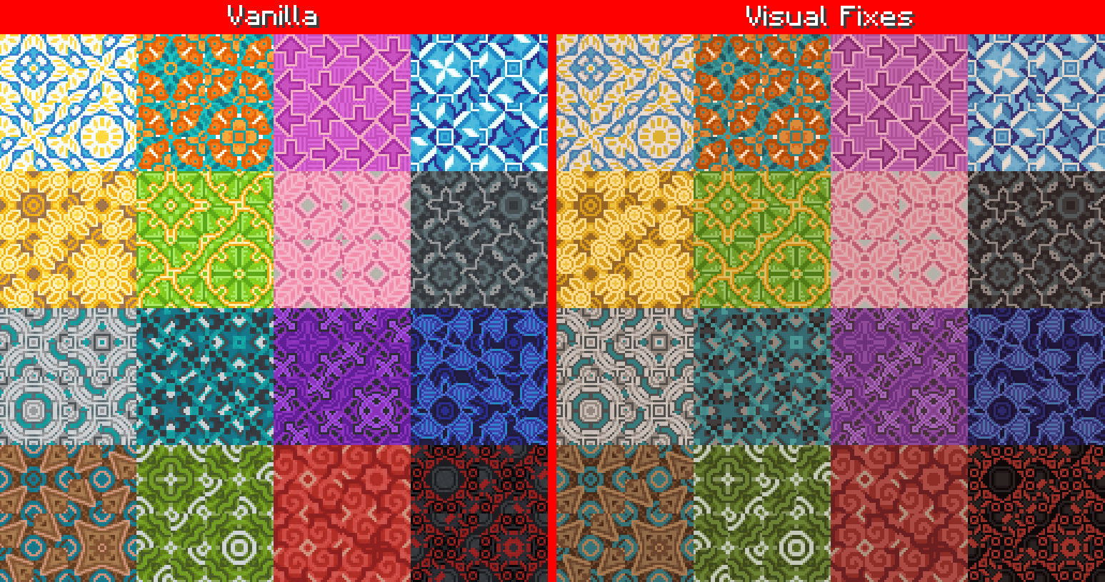 Old vs new glazed terracotta