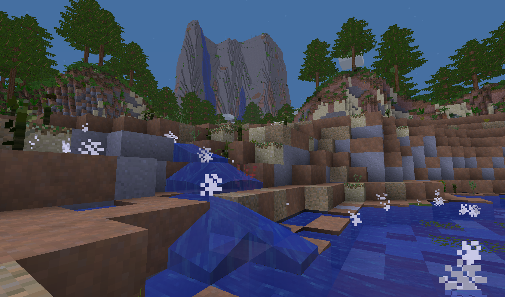 A scenic shot from the Devonian dimension from Prehistoric Nature