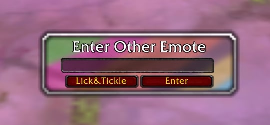 Emote Input Frame