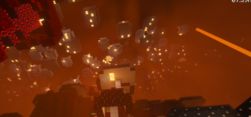 In the nether is where some classes spawn. this is what the nether looks like