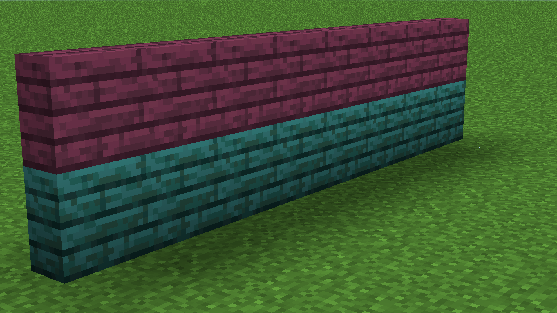 Vertical Slabs of Nether Planks