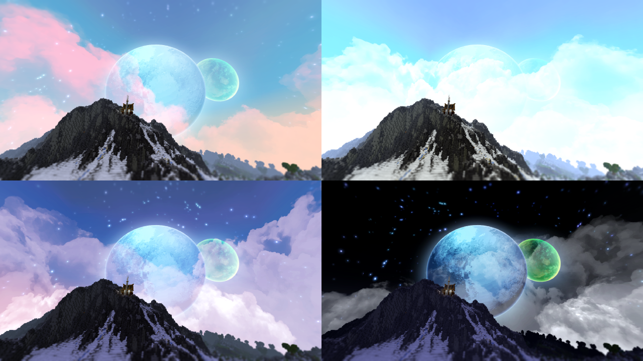 Skybox (Daybreak, Midday, Moonrise, Midnight) 