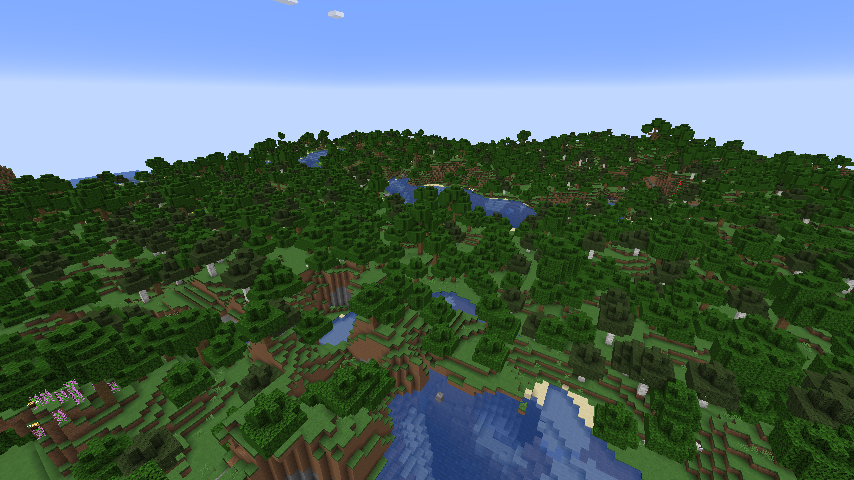 Infinite oak in all directions