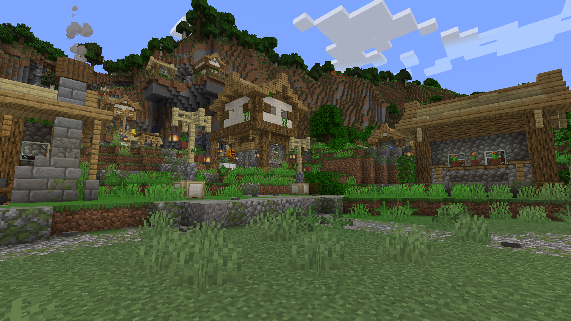 Plains Village on a Mountainside