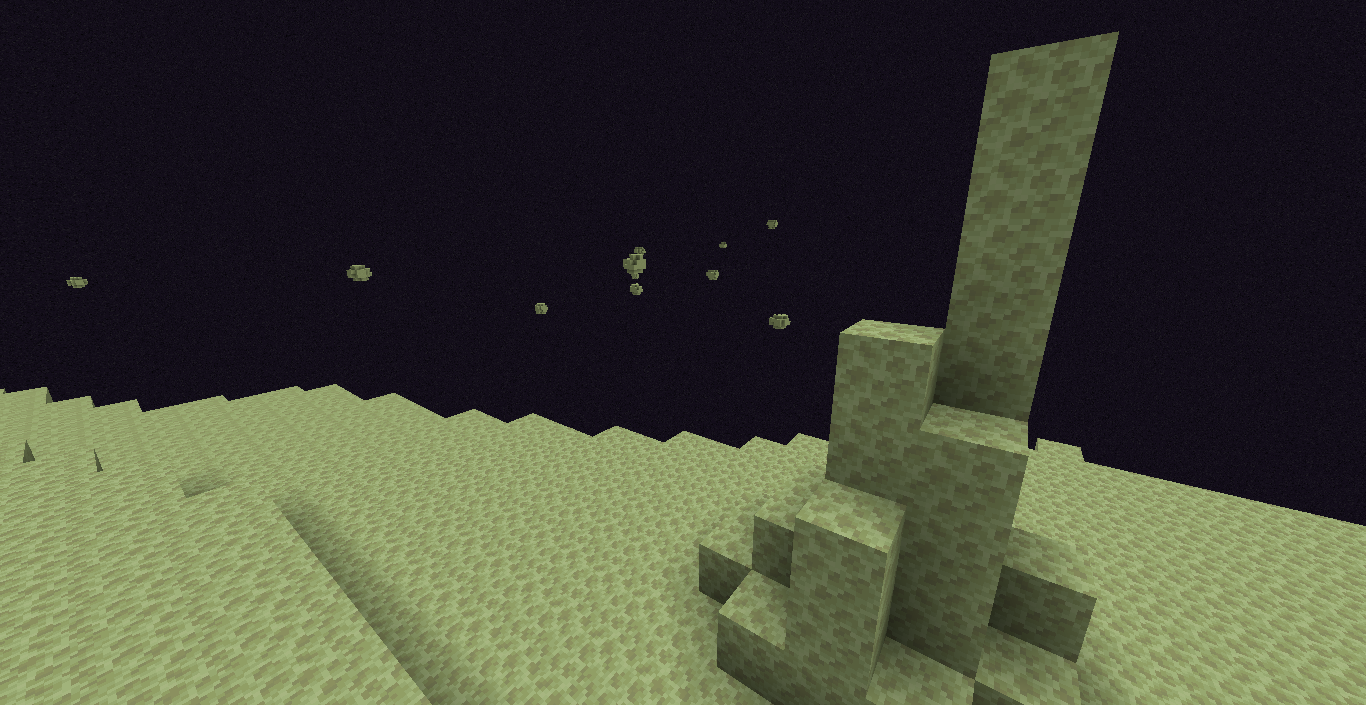 Endstone Stalagtites And Asteroids