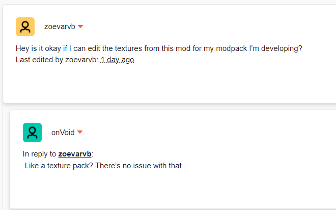 Proof of premission for to modify the textures
