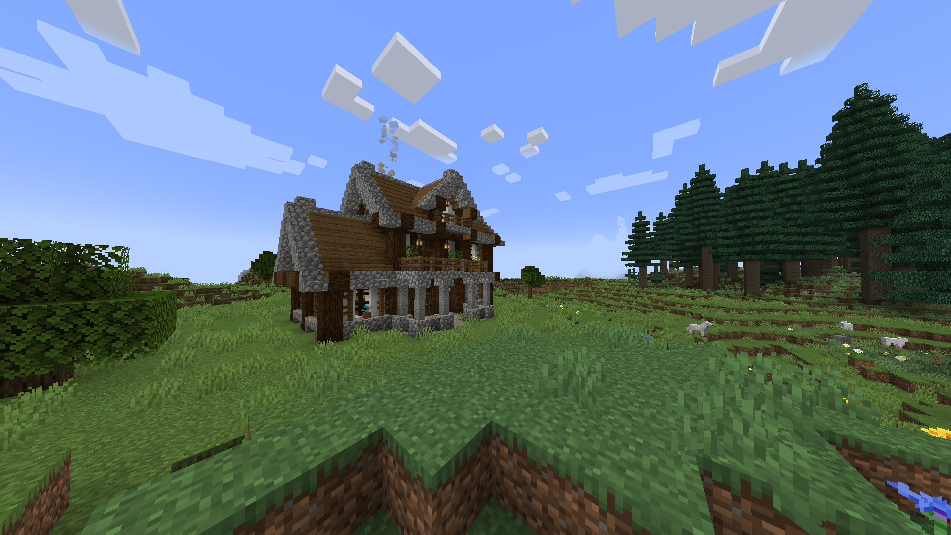 This is without shaders, you can find this in your world with survivors you "tame" to follow/guard you