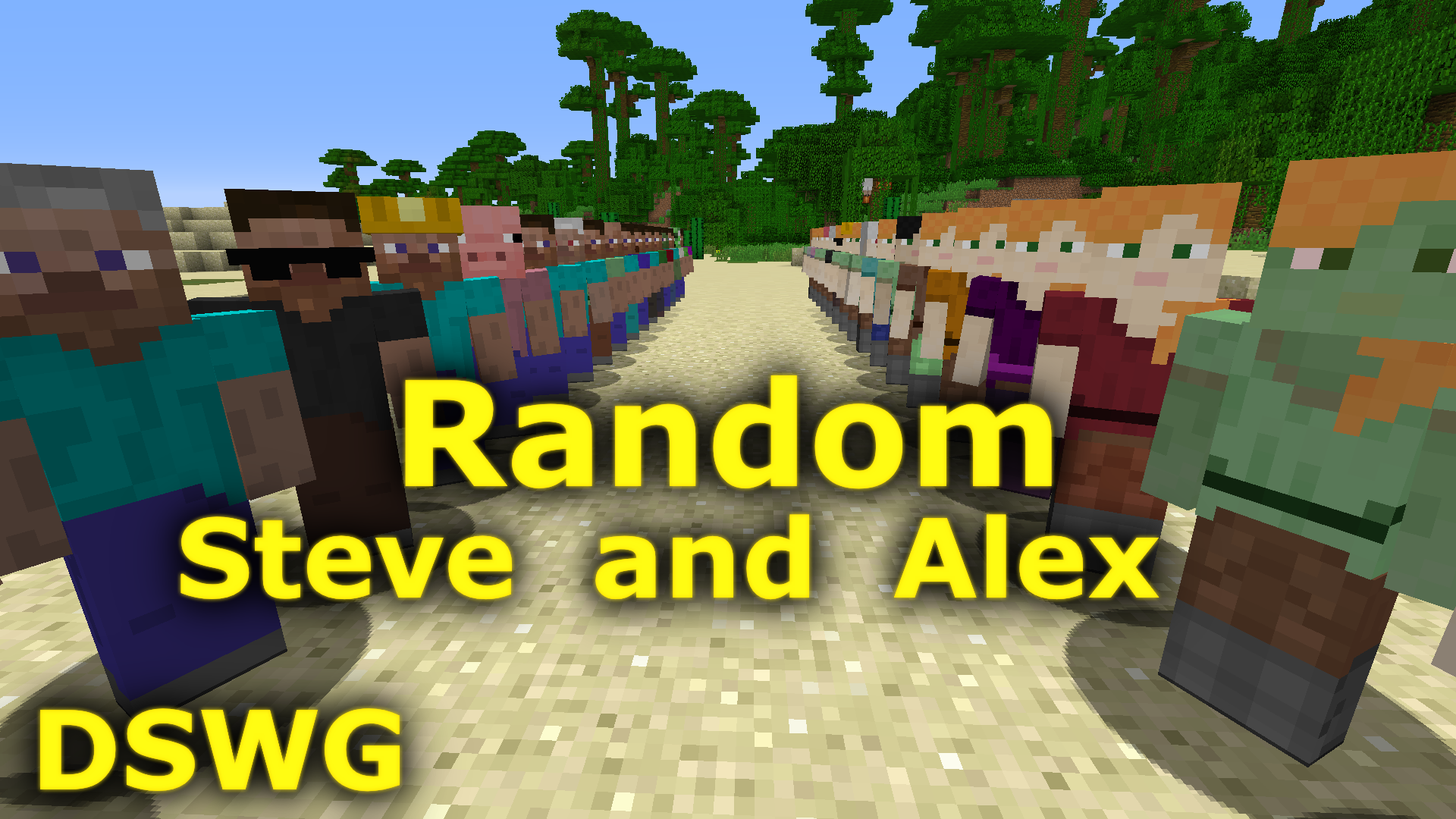 DSWG Random Steve And Alex - Minecraft Resource Packs - CurseForge