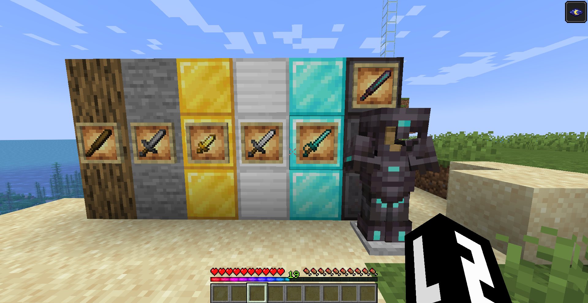 I may have stolen things from the Ph1lza Resource Pack, also please look at the Hud.