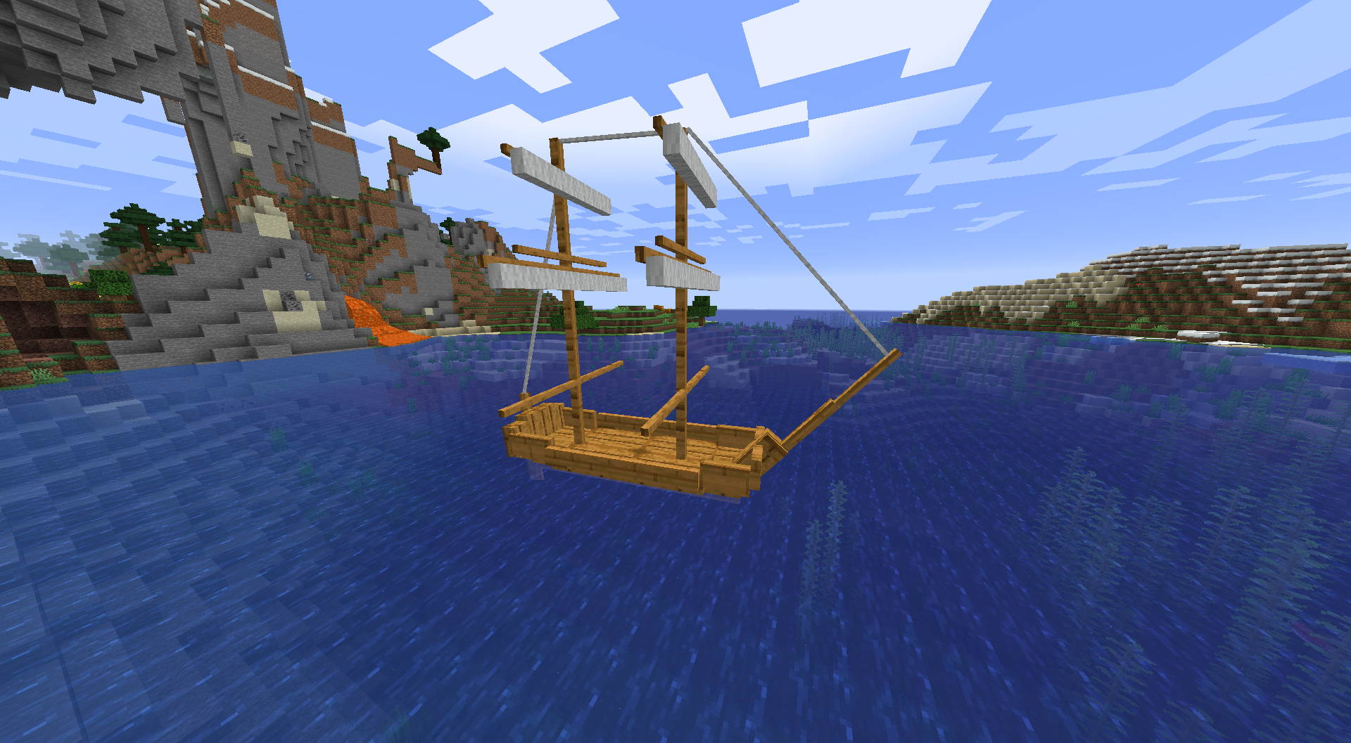 A ship from Small Ships mod.